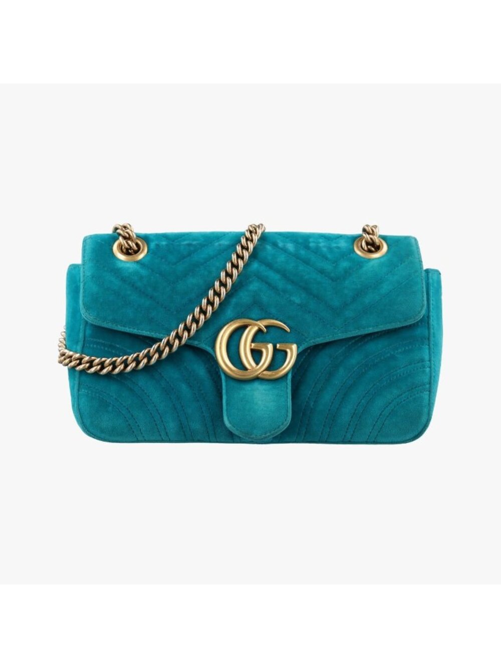Gucci GG Marmont Blue Velour